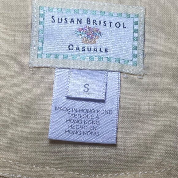 Susan Bristol Floral Patchwork Linen Cotton Vest Top Cottagecore Grandmacore - Picture 5 of 7